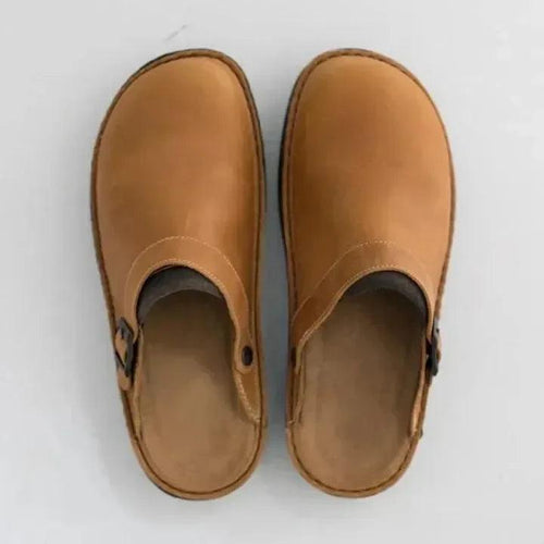 Shoehub Slippers | Leather Orthopedic Comfort Slippers