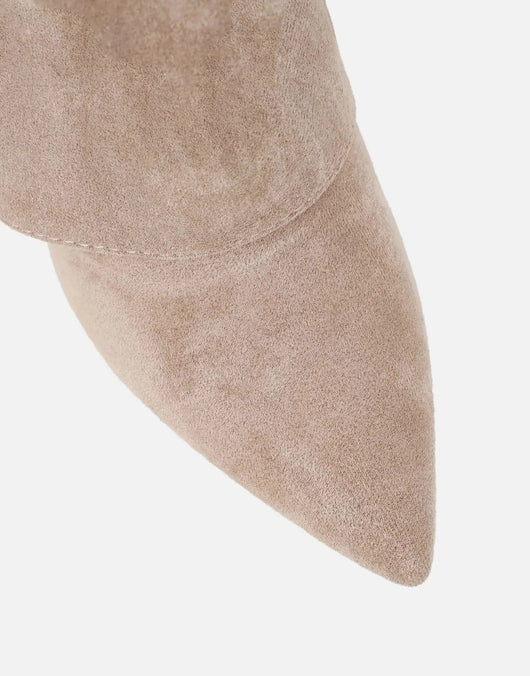 Suede High Knee Boots with Pointed Toe for Women